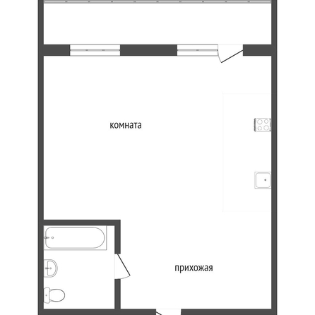 
  Продается студия, 28 м², Космический пр-кт, д. 20к7
. Фото 5.