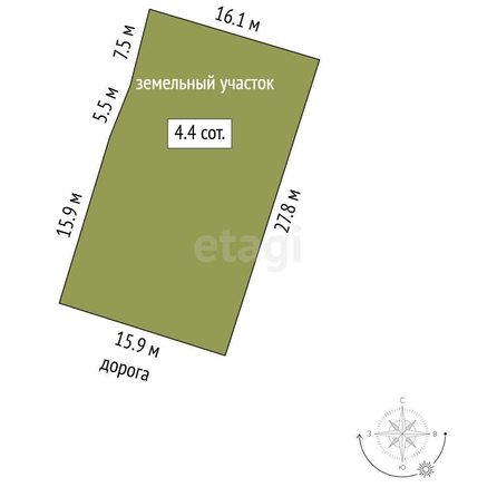 
  Продается дом, 55 м², Омск
. Фото 5.