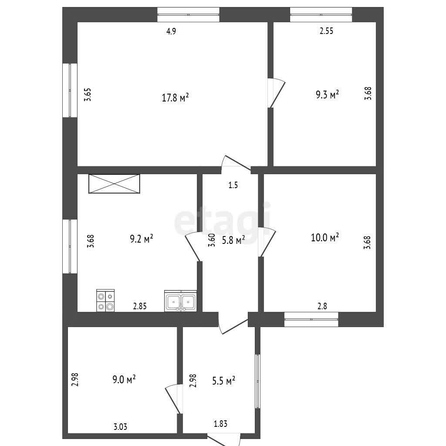 
  Продается дом, 52.1 м², село Юрьево
. Фото 5.