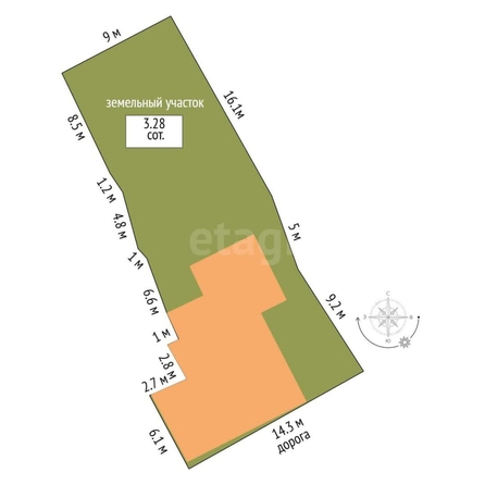 
  Продается дом, 73.4 м², Омск
. Фото 4.