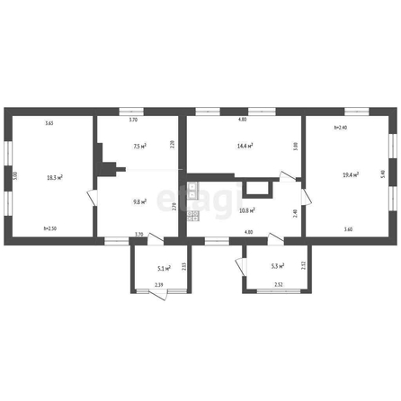 
  Продается дом, 80.2 м², Омск
. Фото 4.