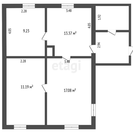 
  Продается дом, 48.9 м², село Азово
. Фото 5.