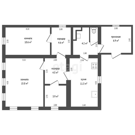 
  Продается дом, 36.7 м², Омск
. Фото 5.