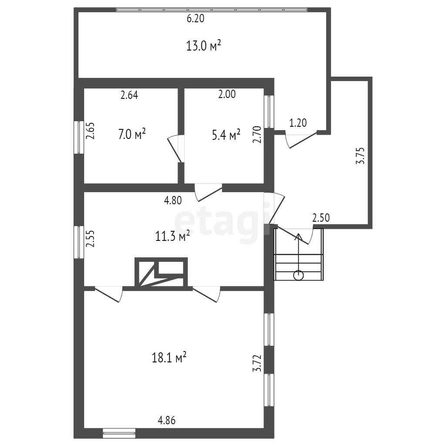 
  Продается дом, 62.5 м², Омск
. Фото 4.