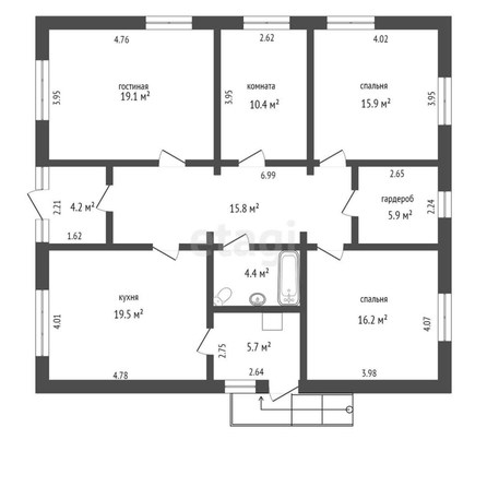 
  Продается дом, 121.7 м², деревня Зеленовка
. Фото 4.
