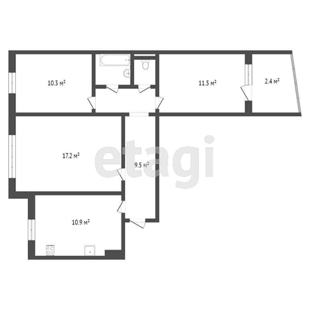 
  Продается 3-комн. квартира, 63.1 м², Маргелова ул, д. 391
. Фото 5.