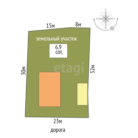 
  Продается дом, 49.3 м², Омск
. Фото 5.