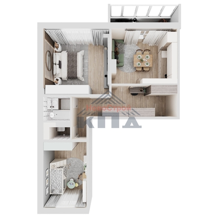 
  Продается 2-комн. квартира, 67 м², ЖК Дом на Марьяновской
. Фото 3.