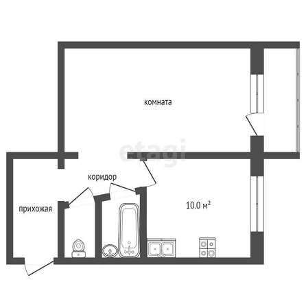 
  Продается 1-комн. квартира, 40.3 м², Бульварная ул, д. 11
. Фото 5.