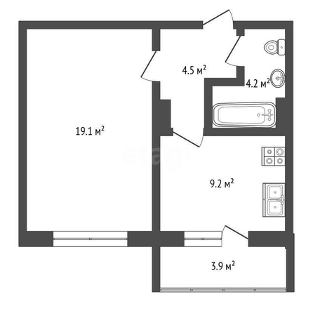 
  Продается 1-комн. квартира, 30 м², Романенко ул, д. 10А
. Фото 5.