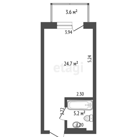 
  Продается студия, 35.5 м², Маршала Жукова ул, д. 154к1
. Фото 5.