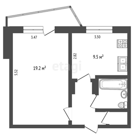 
  Продается 1-комн. квартира, 37.4 м², Маргелова ул, д. 357
. Фото 5.