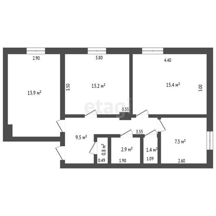 
  Продается 3-комн. квартира, 64.4 м², Шебалдина ул, д. 168
. Фото 5.
