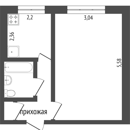 
  Продается 1-комн. квартира, 33 м², Менделеева пр-кт, д. 12
. Фото 5.