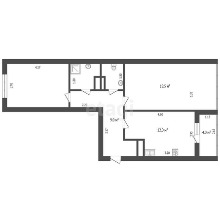 
  Продается 2-комн. квартира, 60 м², Линия 13-я ул, д. 37к6
. Фото 5.