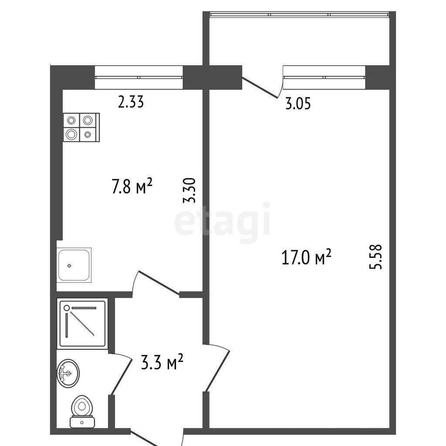 
  Продается 1-комн. квартира, 30.1 м², Энтузиастов ул, д. 37/1
. Фото 5.