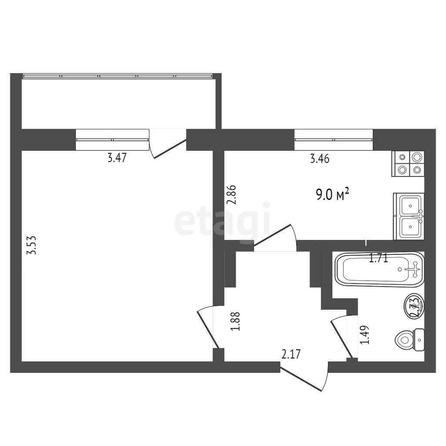 
  Продается 1-комн. квартира, 37.1 м², Амурский 1-й проезд, д. 7
. Фото 2.
