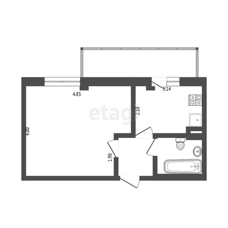 
  Продается 1-комн. квартира, 31 м², Волгоградская ул, д. 44
. Фото 5.