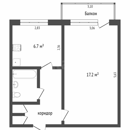 
  Продается 1-комн. квартира, 30 м², 3-я любинская, д. 24
. Фото 5.
