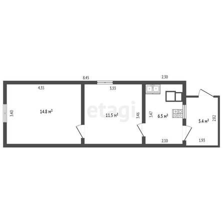 
  Продается дом, 33 м², Омск
. Фото 5.