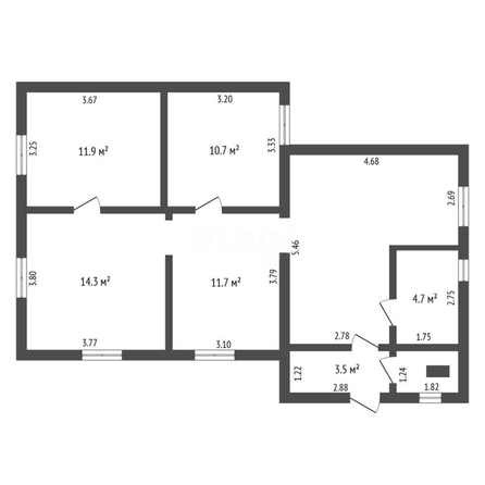 
  Продается дом, 82 м², Омск
. Фото 5.