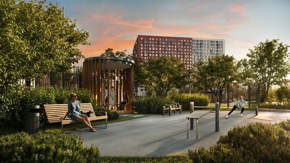 
  Продается 1-комн. квартира, 39.1 м², ЖК Снегири
. Фото 17.