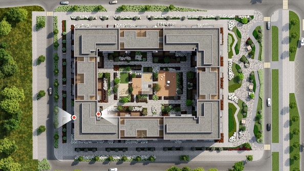 
  Продается 2-комн. квартира, 63.07 м², ЖК Кварталы Драверта, дом 3
. Фото 2.