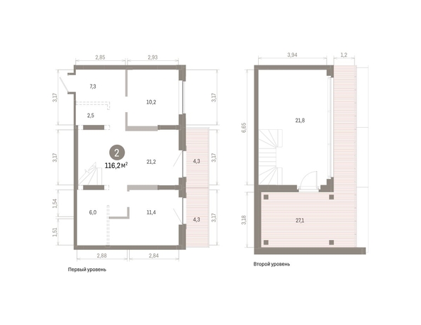 
  Продается 2-комн. квартира, 116.16 м², ЖК Кварталы Драверта, дом 3
. Фото 1.
