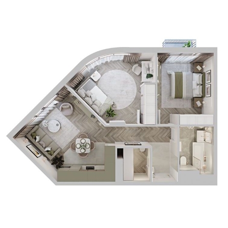 
  Продается 2-комн. квартира 61.49 м², в ЖК ЦЕНТР-ПАРК на Волочаевской. Фото 8.