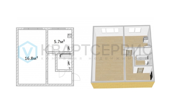 
  Продается 1-комн. квартира 30.2 м². Фото 18.