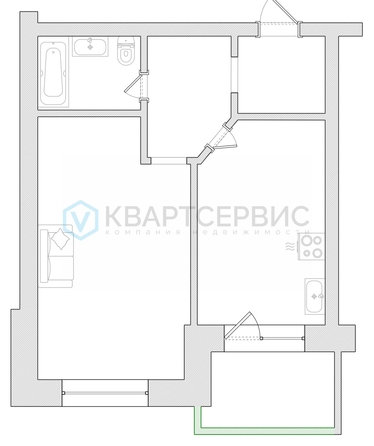 
  Продается 1-комн. квартира 43.1 м². Фото 27.