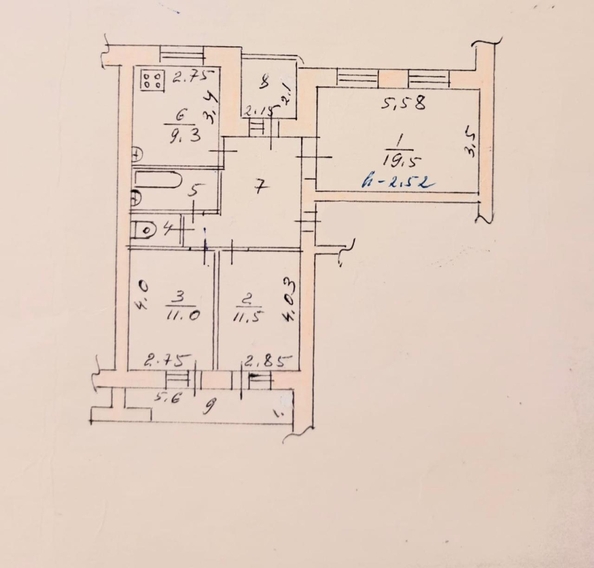 
  Продается 3-комн. квартира 74 м². Фото 17.