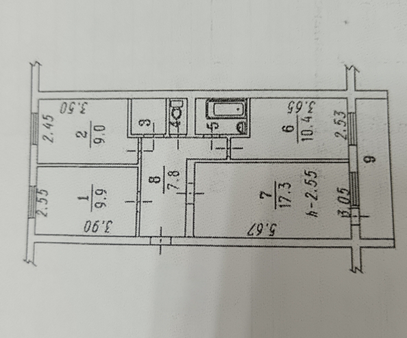 
  Продается 3-комн. квартира 60 м². Фото 23.
