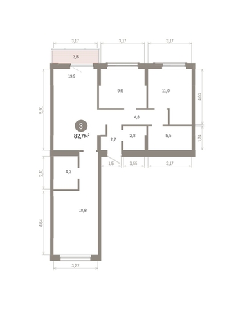 
  Продается 1-комн. квартира 82.67 м², в ЖК Кварталы Драверта, дом 6. Фото 1.