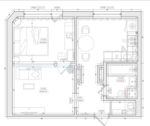 
  Продается 1-комн. квартира 37 м². Фото 28.