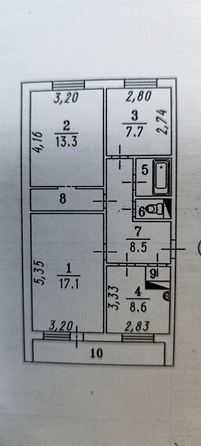 
  Продается 3-комн. квартира 62 м². Фото 17.