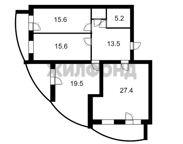 
   Продам 3-комнатную, 98.3 м², Алтайская ул, 20

. Фото 23.
