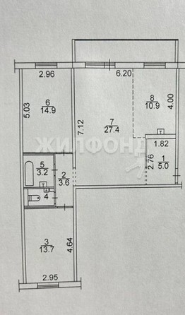 
   Продам 3-комнатную, 80 м², Королёва ул, 6

. Фото 15.