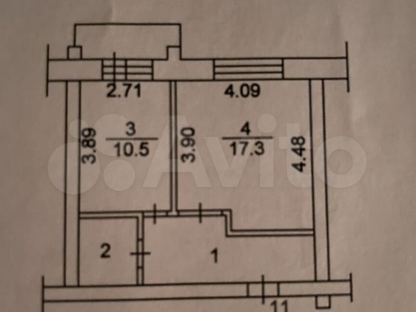 
  Продается 1-комн. квартира, 39.7 м², Большая Подгорная ул, д. 38
. Фото 1.