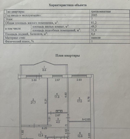 
  Продается 3-комн. квартира, 81.2 м², Рабочая 1-я ул, д. 2а
. Фото 17.