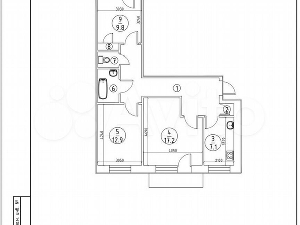 
  Продается 3-комн. квартира, 64 м², Алтайская ул, д. 126
. Фото 1.