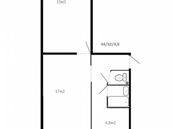 
  Продается 2-комн. квартира, 44 м², Мокрушина ул, д. 14
. Фото 1.