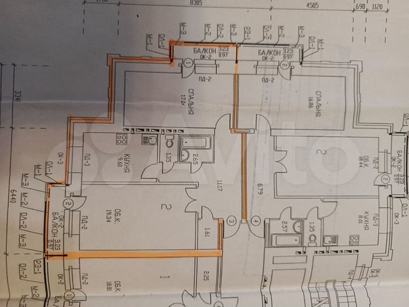 
   Продам 2-комнатную, 63.9 м², Сибирская ул, 115

. Фото 1.