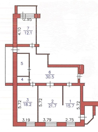 
   Продам 3-комнатную, 106.5 м², Ференца Мюнниха ул, 17а

. Фото 14.