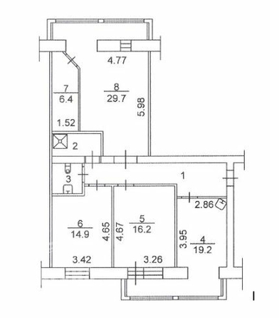 
   Продам 3-комнатную, 104.9 м², Вершинина ул, 25/2

. Фото 1.