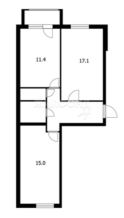 
   Продам 2-комнатную, 57.3 м², Фрунзе пр-кт, 119е

. Фото 2.