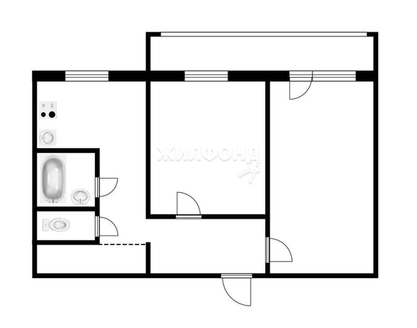 
   Продам 2-комнатную, 54 м², Елизаровых ул, 74

. Фото 11.