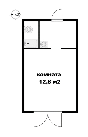 
   Продам 1-комнатную, 17.7 м², Кольцевой проезд, 33/1

. Фото 9.