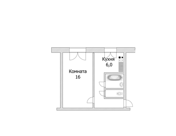 
   Продам 1-комнатную, 31 м², Парковая ул, 3

. Фото 8.