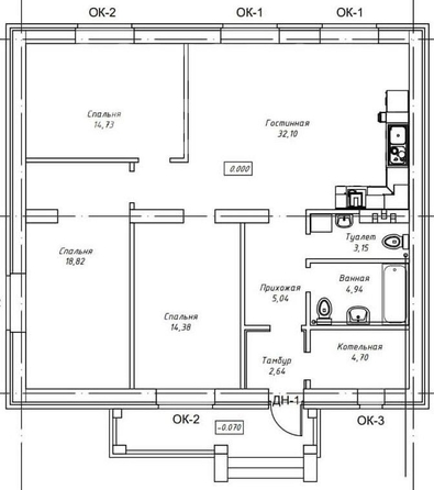 
   Продам дом, 110.6 м², Кисловка

. Фото 8.